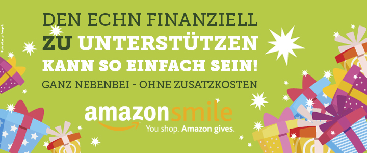 Weihnachtsgeschenke kaufen und den ECHN unterstützen: Amazon smile