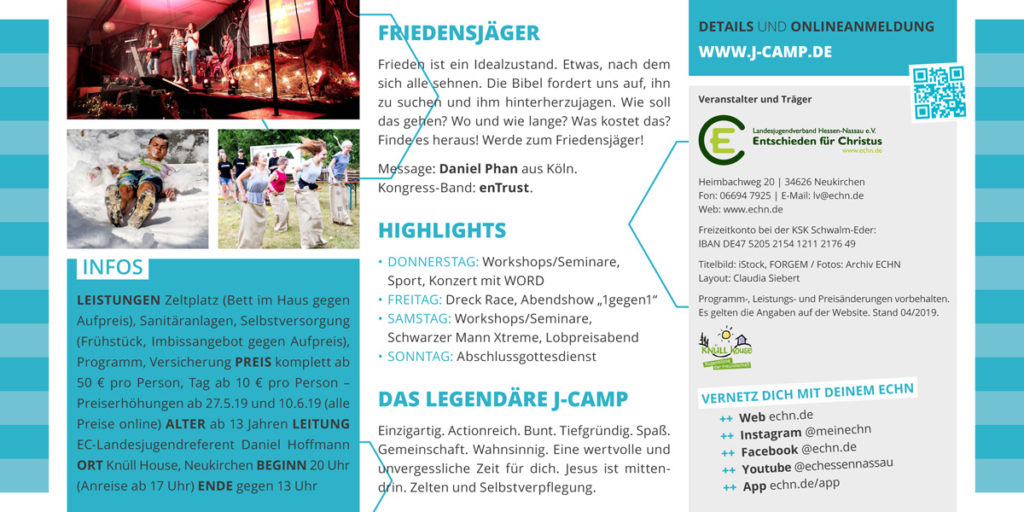 J-Camp 2019 Friedensjäger Flyer Seite 2