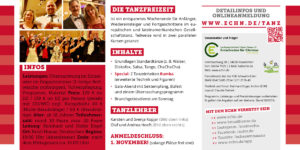 Tanzfreizeit 2018 Rumba Flyer Seite 2