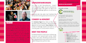 Meet the People 2019 - Thema Grenzerfahrungen - Titelbild Flyer Seite 2