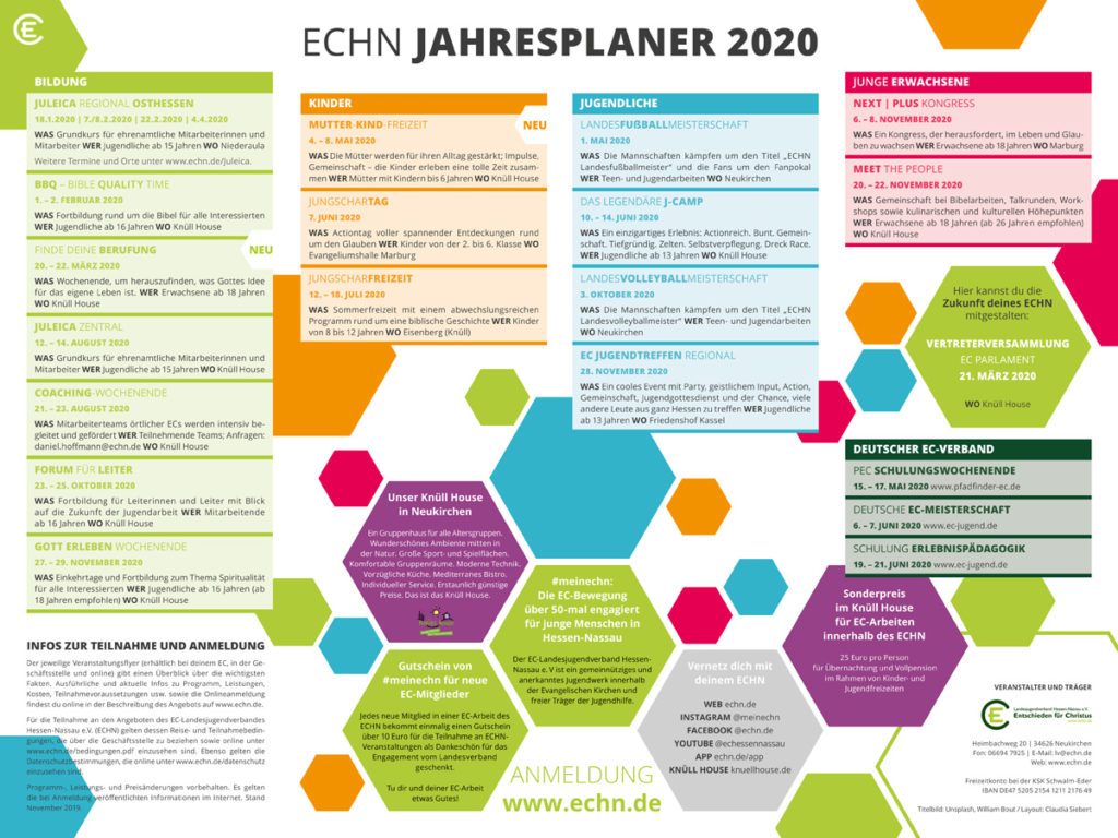 ECHN Jahresplaner 2020 Seite 2