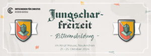 Jungscharfreizeit 2024 unter dem Motto Ritterausbildung