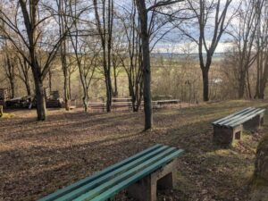 aufgeräumter Sitzplatz im Garten